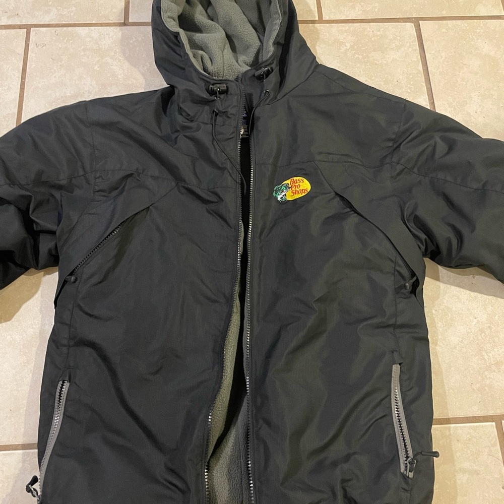 Bass Pro Shops Black Hooded Jacket